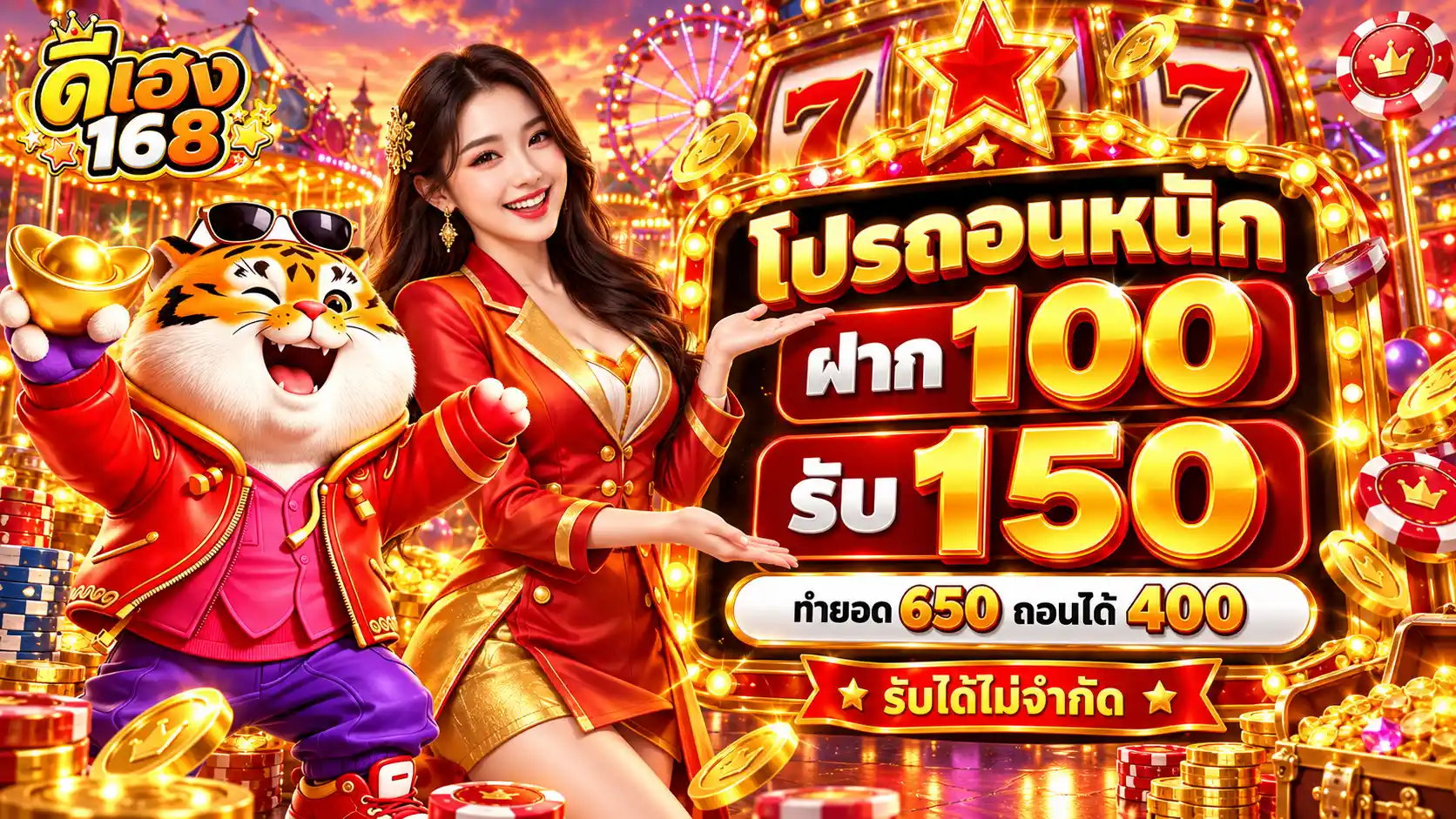 ดีเฮง168 ทางเข้าสล็อตยอดฮิตในไทย เกมครบวงจร เฮงดีทุกยอดฝาก