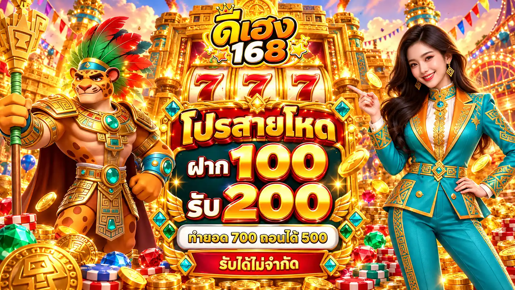 ดีเฮง168 ทางเข้าสล็อตยอดฮิตในไทย เกมครบวงจร เฮงดีทุกยอดฝาก