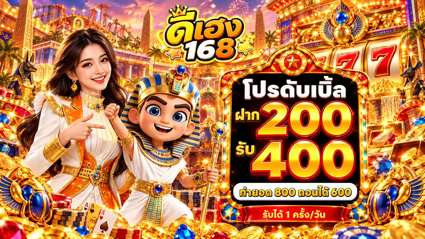 ดีเฮง168 ทางเข้าสล็อตยอดฮิตในไทย เกมครบวงจร เฮงดีทุกยอดฝาก